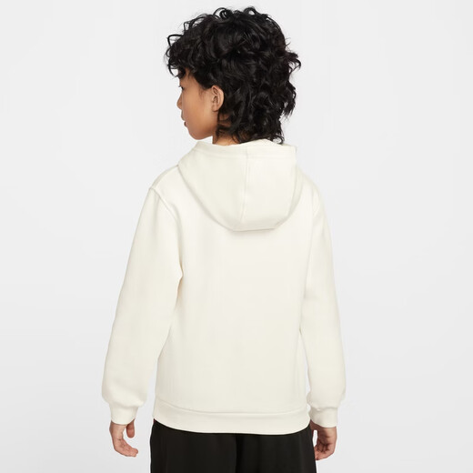 Nike Year of the Horse limited run-off series New Year's children's velvet hooded sweatshirt spring for boys and girls NIKE IQ3932 133 sail white 160 XL