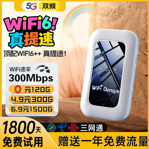 Xiaoxun Smart Portable Wireless WiFi Monthly Rent 9.9 Mobile 5G Network Power Bank Unlimited Traffic Internet Portable Universal Wif6 Three Netcom 2025 New Smart Car National Universal Full Netcom Supreme Edition - Free 1 Year Traffic - Dual-band Multi-core