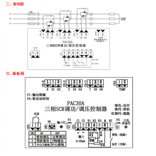 SCR power/voltage regulator PC03B has a one-year warranty and supports 7-day no-reason returns PAC30A