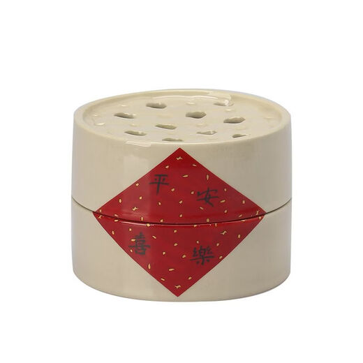 Shantou Lincun Creative Ceramics Rijindou Gold Smoked Stove Household Chinese Steamer Ornament is booming