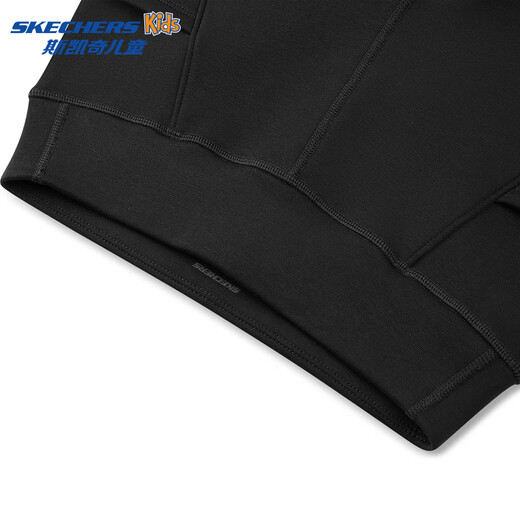 Skechers Skechers children's knitted leggings autumn and winter girls black slim basic versatile elastic pants L126G024 carbon black /0018 120