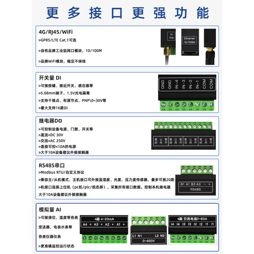 Network port wifi network LAN modbustcp relay module io controller switch input and output CX-5208E-L-Mobile phone remote (network port-8DO/10