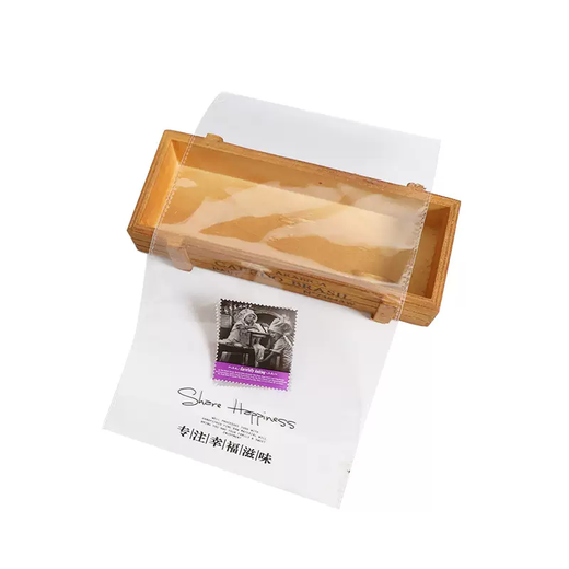 Yusenyi Toast Bread Slices Customized Baked Transparent Food Packaging Bag Toast 450g Sealed Bag Happy Green 12-450g Toast Special Large Size (30x34x10cm) 500 pieces