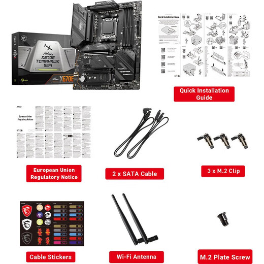 Das MSI X670E-Motherboard unterstützt CPU7950X3D/7900X3D/7800X3D (AMD X670E/AM5-Schnittstelle) X670E TOMAHAWK WIFI Tomahawk-Rakete