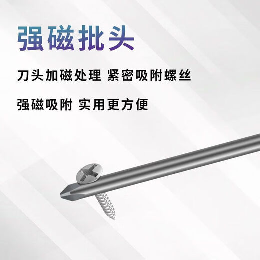 Extended high-hardness cross-shaped screwdriver for electrical appliance disassembly, sewing machine repair, strong magnetic clothing factory special screwdriver 5*300mm cross-shaped screwdriver (2 pieces in total)