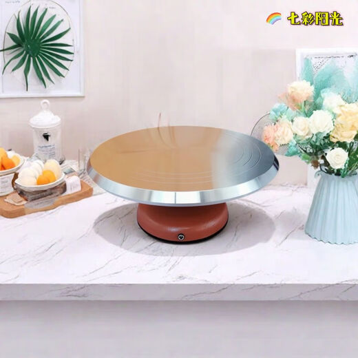 Pick up cat decorating tool decorating table turntable aluminum alloy decorating turntable decorating table household birthday turntable aluminum alloy table cast iron base