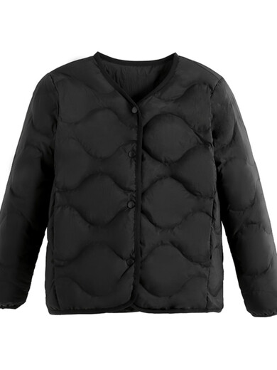 BALA is suitable for 2024 children's down liner in children's school uniforms, boys and girls' light down jackets, black 130cm