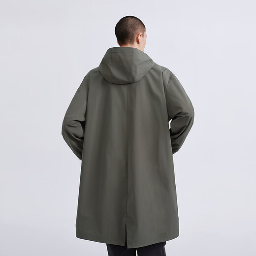 GXG Men's Outdoor Functional Long Hooded Windbreaker Spring 2026 G26A081001 Moss Green M