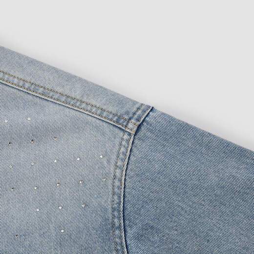 Same style as Semir shopping mall | Senrou denim shirt for women spring mid-length oversize2026 top 103126105001