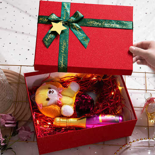 Abaoli Christmas gift box gift box empty box ritual sense Christmas Eve packaging box high-end hand-carrying Christmas gift box