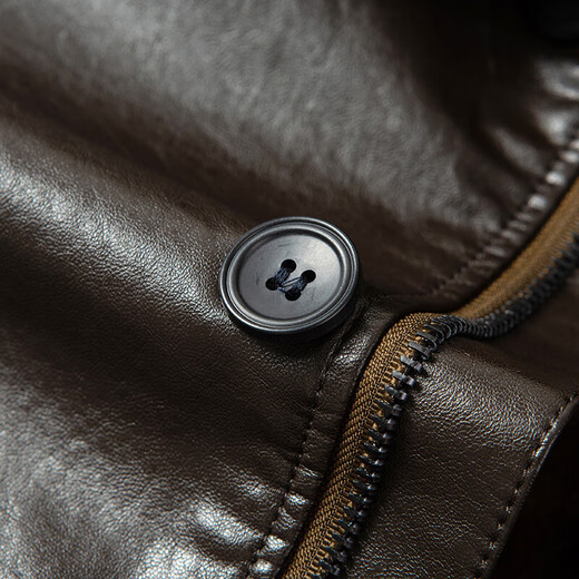 名雅萱冬季皮衣男保暖皮夹克加绒加厚外套中年男士爸爸冬装老爹装 黑色 加厚 XL 180【建议125-140斤】