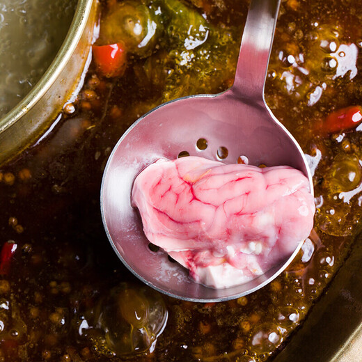 Pig brains fresh domestic pig brains flowered pig brains boutique frozen SF commercial wholesale hot pot barbecue ingredients 16 pairs of pig brains