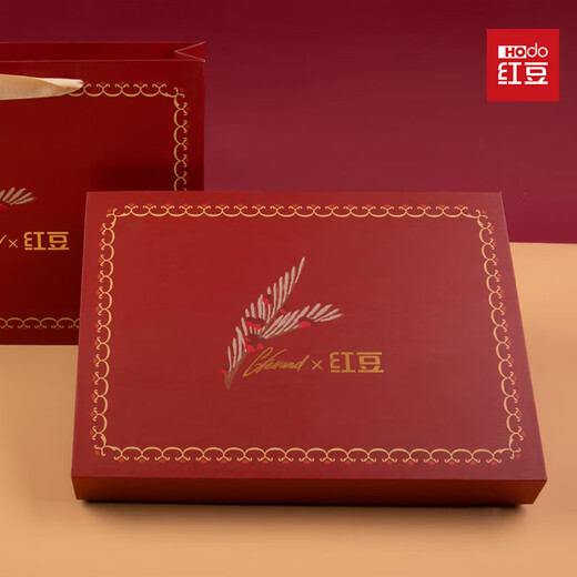 Hodo Wool Scarf Men's Velvet Gloves Gift Box Warm Set for Boyfriend's Birthday Gift Gift Box