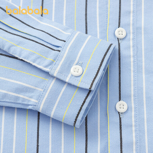 BALABALA balaOne BALABALA children's long-sleeved shirts for girls and boys 2026 new spring stripes blue tone 00388 120