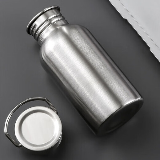 Jingxianju Wine Bottle Stainless Steel Liquor Carry Portable Large Capacity Bulk High-end Empty Wine Bottle 2Jin Jin is equal to 0.5kg 304 Stainless Steel Portable Wine Bottle 1000ml