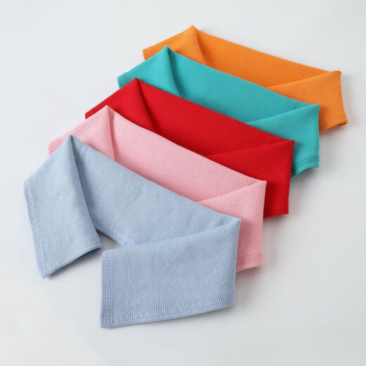 Fat Donglai's same style down jacket collar protector, anti-dirty collar protector, all-inclusive cotton coat, hemmed knitted fake collar, black threaded collar