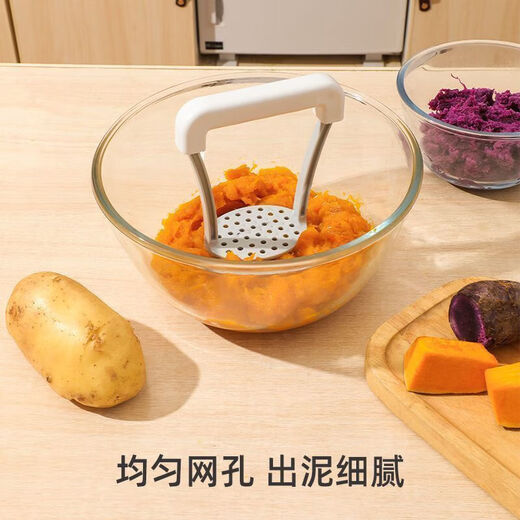 Fun appliances mud press supplies baby food supplement masher masher press roller new model new upgrade + new style mud press multi-purpose + thickened