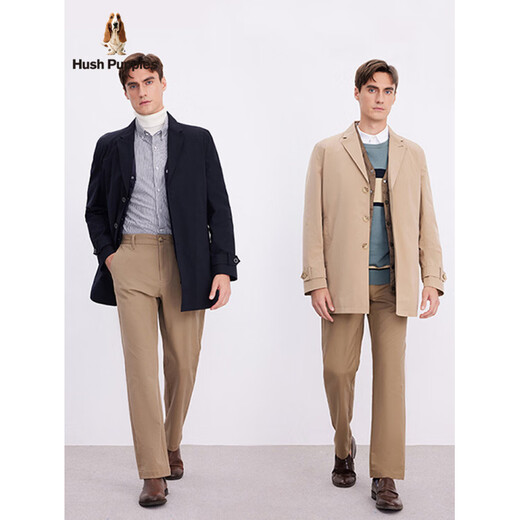 暇步士（Hush Puppies）【一衣三穿】男装冬季羽绒马甲三合一可脱卸风衣商务通勤 050中啡2 S