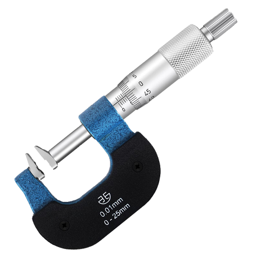 Keliang Qingdao duckbill micrometer high-precision 0.01 mechanical long-bill type outer diameter micrometer outer diameter measurement gear step duckbill micrometer 75-100mm