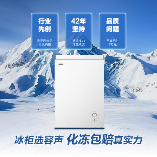 Rongsheng Hisense Microfrost 100L single-temperature household freezer PCM antibacterial liner deep-freeze fresh-keeping First-class energy efficiency energy-saving freezer BD/BC-100E10HNLAJ Trade-in subsidy BD/BC-100E10HNLAJ 100L