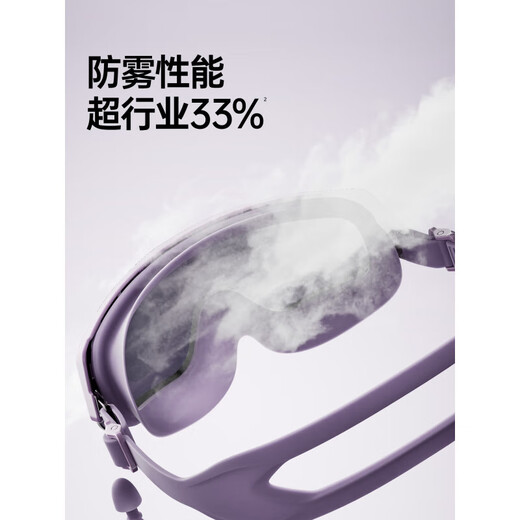 Fat Donglai purchasing agent swimming goggles, anti-fog swimming goggles, large-frame swimming goggles with prescription for women and men, high-definition waterproof diving swimming goggles, Byzantine Purple, exclusive for goddesses/whitening and temperament/400