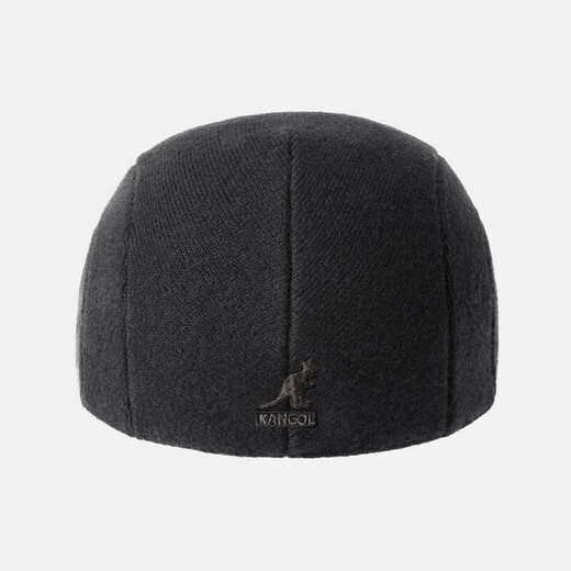 Kangol (KANGOL) hat men's hat women's beret 507 wool hat flat top art retro British style literary versatile same style Black black S 54-55cm