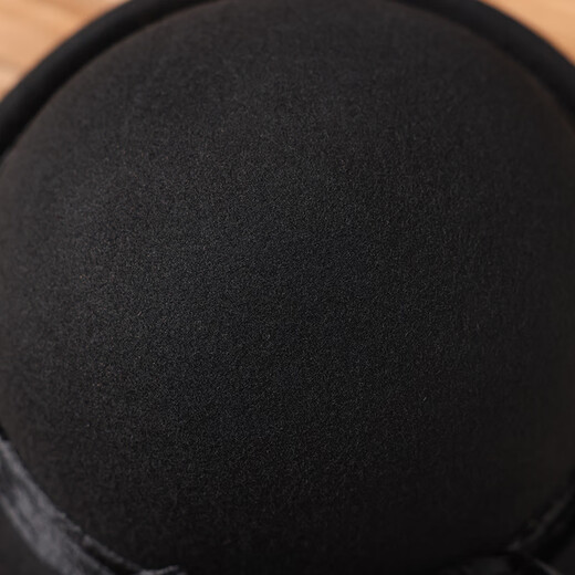 Buta autumn and winter woolen hat small top hat British retro ins style woolen beret stereotyped hat temperament retro hat black