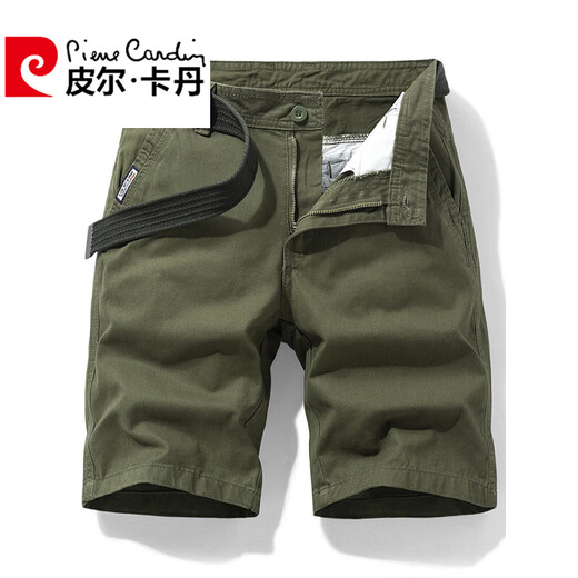 Pierre Cardin Marke Preferred Multi-Pocket Cotton Cargo Shorts Herren Loose Straight Five-Five-Level 2025 Summer Ins Casual Medium Pants 17152 Khaki (ohne Gürtel) 38 3 Fuß 1 (175-190 Jin Jin entspricht 0,5 kg)