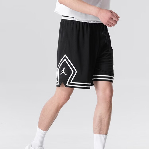 NIKE Sports Pants Men's Jordan Summer Bottoms Fashionable and Versatile Casual Mesh Breathable Training Basketball Shorts HF9911-010 XL