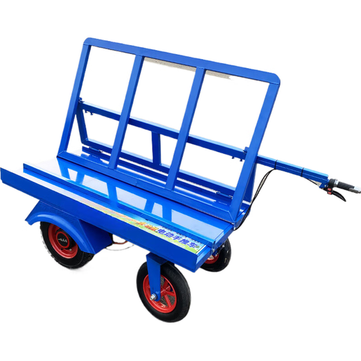 Pupan electric four-wheel cart new construction site trolley trolley electric glass folding trolley transport truck gypsum board transport board 1800 watt new four-wheel trolley 48 volts 20 Antian energy battery