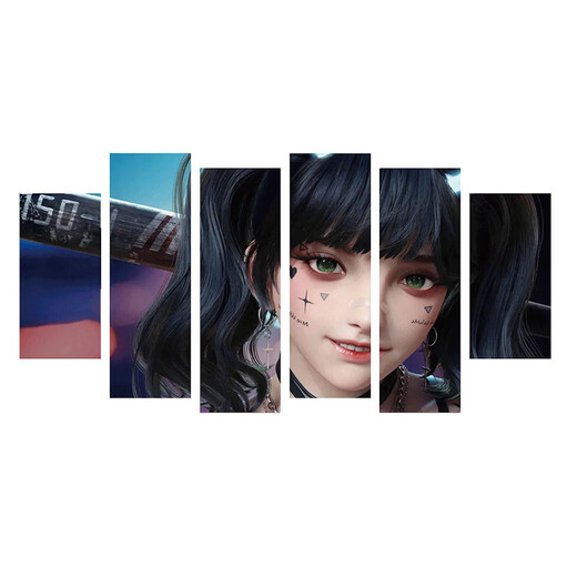 Fantasy E-Sports Computer Room Layout Game Internet Cafe Wall Painting Boys Bedroom Room Decoration Background Poster Sticker 80023 Punk Style + Picture Color + Style Two 5mmCK Board Large