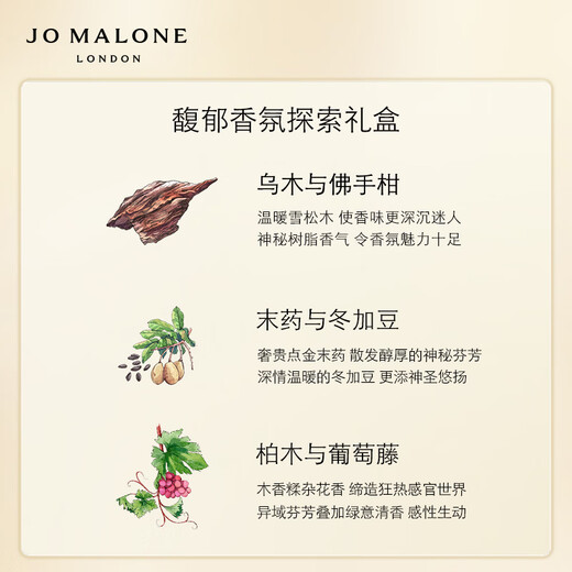 Jo Malone Member Exclusive Trial Fragrance Discovery Gift Box (Fragrance 1.5ml*3+Buyback Voucher) Sample