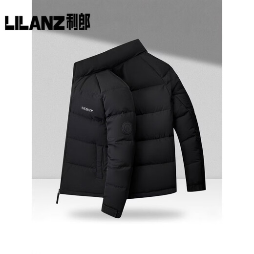 利郎高端轻奢立领羽绒服男冬季新款时尚休闲加厚保暖防寒面包服外套潮 卡其 14XL (180)