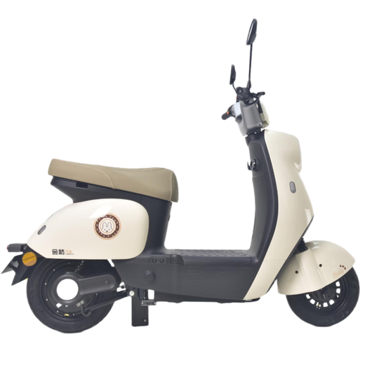 Golden Arrow Electric Motorcycle Popular New Product Lingcai 60V20AH Lead Acid Battery Long Life 800W High Power One-click Start Smart Pedal Electric Motorcycle Miwu White