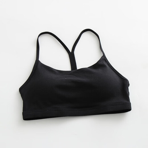 Autumn Modal cotton beautiful back-proof comfortable vest underwear with breast pads and slings for women to wrap breasts and tube top underwired black 2 S