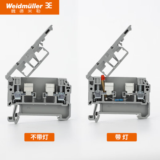 Weidmüller fuse terminal SAKSI 4N LD 1D with light 24V/230v fuse type terminal block SAKSI_4N