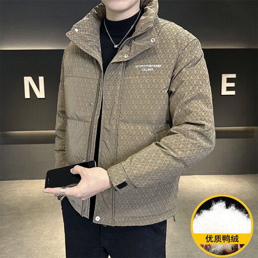 Snow Flying (SNOWFLYING) Jiujiang down jacket source factory men's high-end Jiaxing Pinghu stand-up collar wash-free jacket 2025 new style black XL men's style 2025 new style recommended 140-160Jin Jin equals 0.5 kg