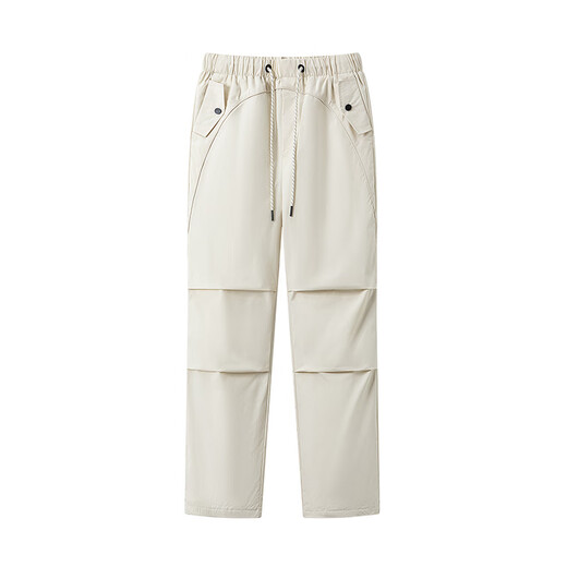 Flying in the Snow 2025 Winter New Down Pants Women's Winter High Waist Warm Casual Outdoor Paratrooper Pants Comfortable to Wear Outside Beige|8011 M 165/72A