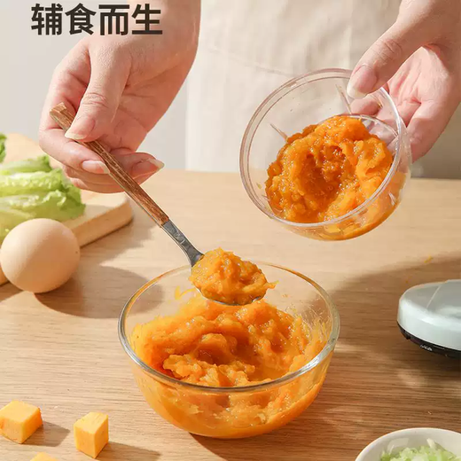 Yusenyi Garlic Puller Garlic Puree Artifact Home Garlic Mixer Hand Pulled Shrimp Machine Manual Mixer Garlic Pounding Garlic Machine Shrimp Mixing Type (3 Blades) 480ml Medium-6 Blades