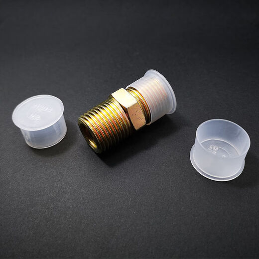 Fantasy white PE plastic thread protective cover dust-proof screw cap thread protective cover for external thread pipe cap TM6 50 pieces