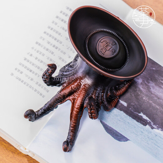 He Jiagong's light luxury creative octopus tea filter, purple pottery hand-carved tea set, filtered tea residue, tea ceremony accessories, Bafang Laicai Tea, Purple pottery Octopus tea leaking tea filter, high-end gift box