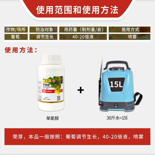 Rongya cyanamide grape germination promoting bud break agent early germination cyanamide hydrogen ammonium regulating growth regulator 250ml new arrival in November 25 Rongsheng Rongya