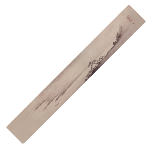 MPPMCK new Chinese style thickened long tea towel new Chinese style table flag waterproof mat ink landscape painting Zen tea table mat cloth Xishan Qingyuan map waterproof tea flag 32*120cm (applicable to desktop 0.5m-0.8m)