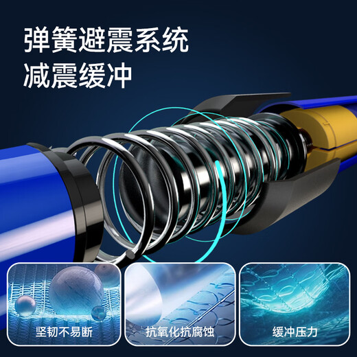 Pelliot outdoor trekking pole retractable T-handle walking stick climbing crutches aluminum alloy hiking pole 165036009 storm blue