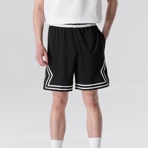 NIKE Sports Pants Men's Jordan Summer Bottoms Fashionable and Versatile Casual Mesh Breathable Training Basketball Shorts HF9911-010 XL