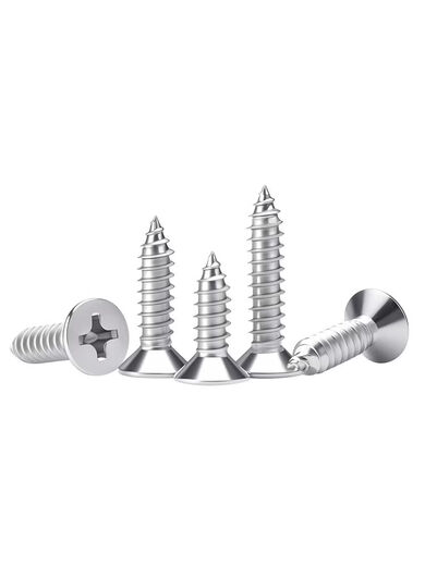 Hongcan Jiazhuo full box 304 stainless steel cross countersunk head self-tapping screw chuck self-tapping wood screw M3M4M5 M1 point 2*810000 pieces