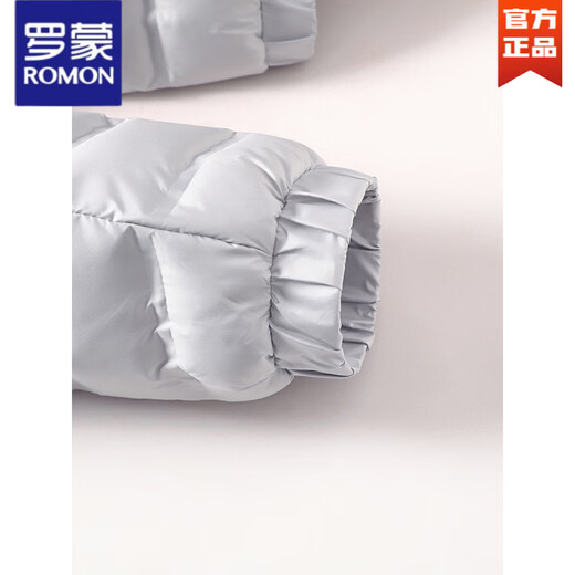 ROMON 90 White Duck Down 丨 Легкий пуховик мужской короткий 2025 Осень и зима Новая теплая куртка с капюшоном Верх алюминиевого цвета L 175