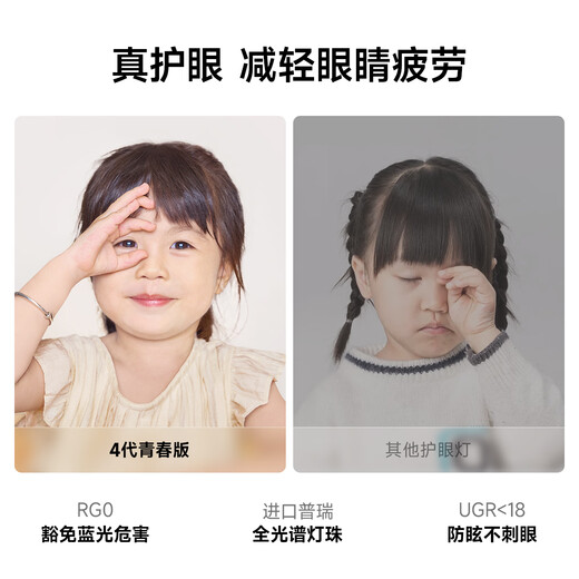 Jiandun Eye-Protective Bedroom Ceiling Lamp Full Spectrum Ultra-Thin Seamless Simple 4th Generation Youth Edition Lamp Package Installation