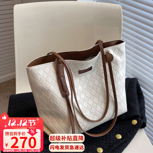 YUYULA cowhide bag women's bag tote bag large capacity portable shoulder brand birthday Christmas gift for girls and girlfriends