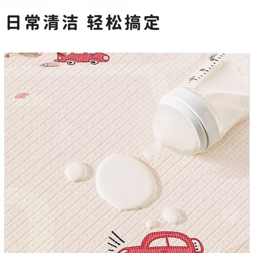 Baby crawling mat thickened home crawling mat baby formaldehyde-free, non-toxic, fall-proof and moisture-proof, living room children's floor mat 180*200CM, formaldehyde-free-can be chewed, environmentally friendly, double-sided moisture-proof 1.5cm, random pattern